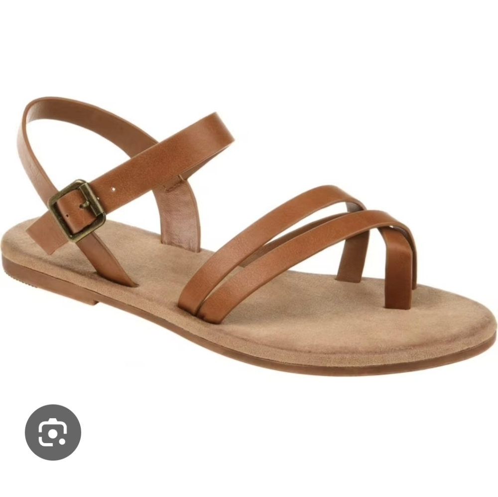 Journee Collection Women's Brown Strappy Sandals